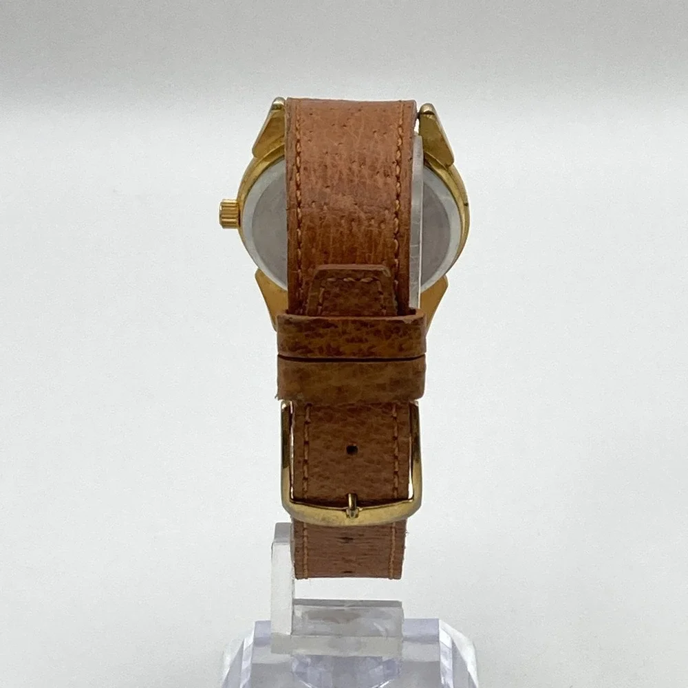 Vintage Episode Women's Watch 32mm Gold Tone Faux Skeleton New Battery 8